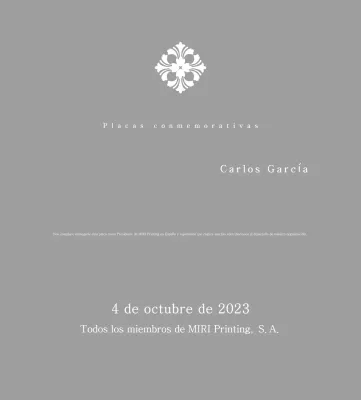 Placa clásica por encargo con motivo