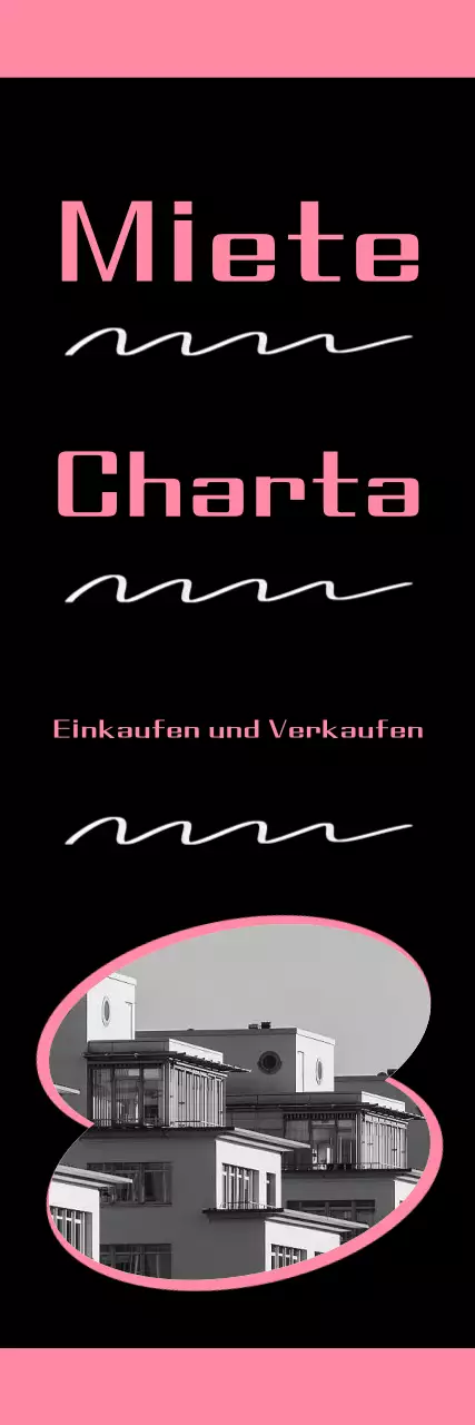 Rosa einfache Immobilienanzeigen