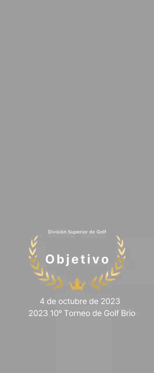 Listado simple de golf