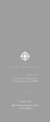 Targa classica su commissione con motivo