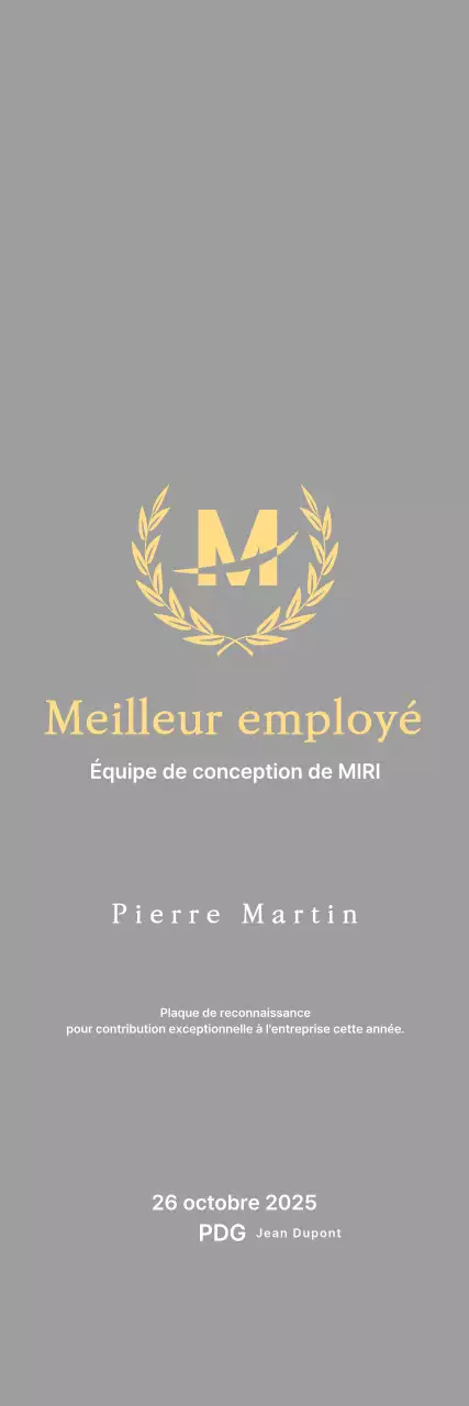 Belle plaque d'inscription avec des lauriers