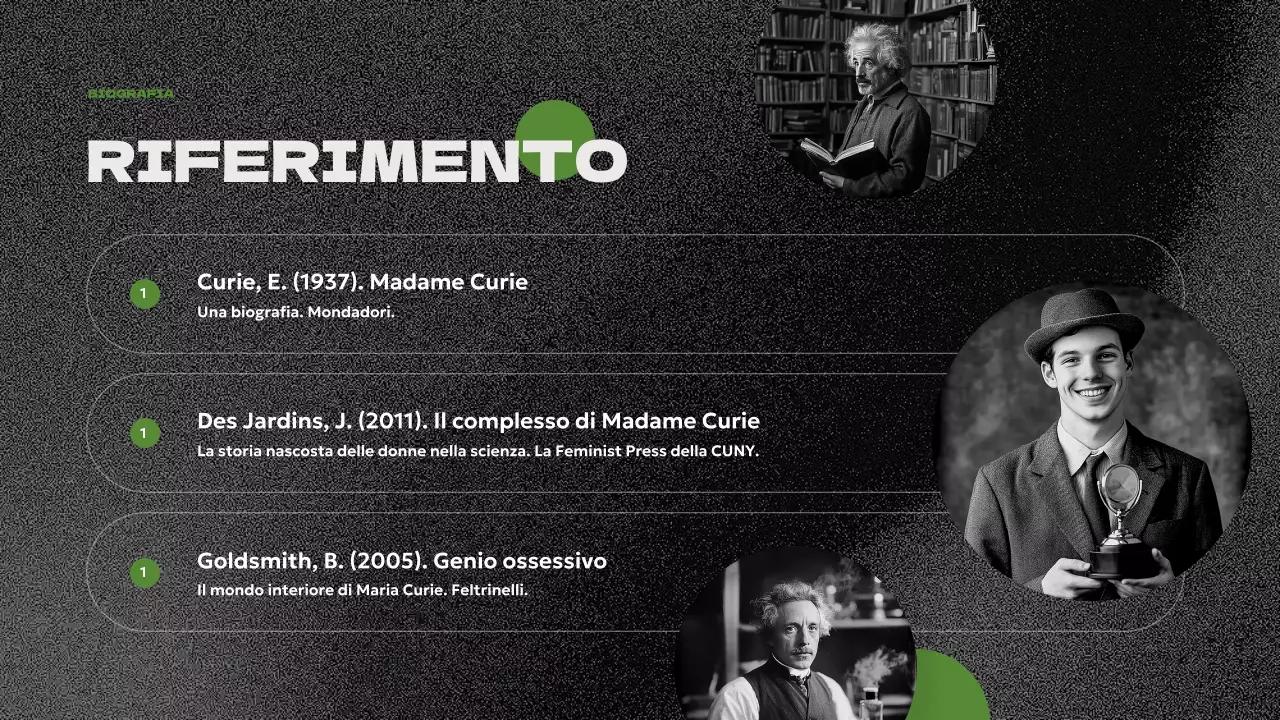 presentazione della biografia verde moderna