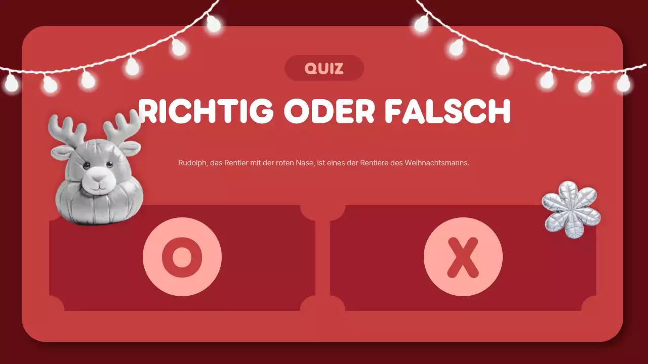 rot trendy weihnachten quiz layout