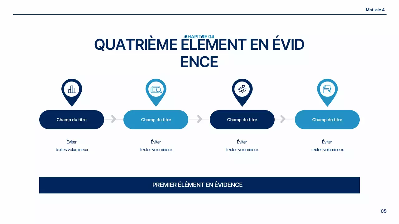 Un plan d'affaires global simple en blanc et bleu