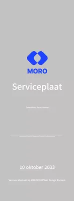 Vier het blauwe bedrijfslogo