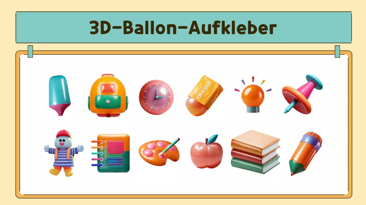 orange-grüner Pop-Klassen-Agenda-Planer