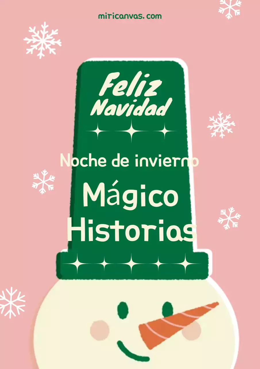 Postal navideña acogedora en rosa