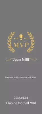 Plaques de sport classiques