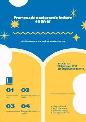 Événement de lecture Blue Simple