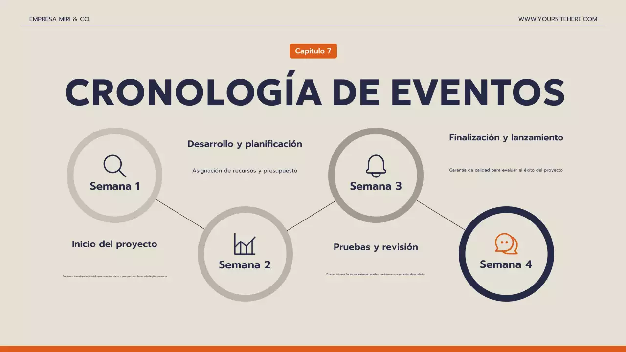 presentación de la empresa navy modern