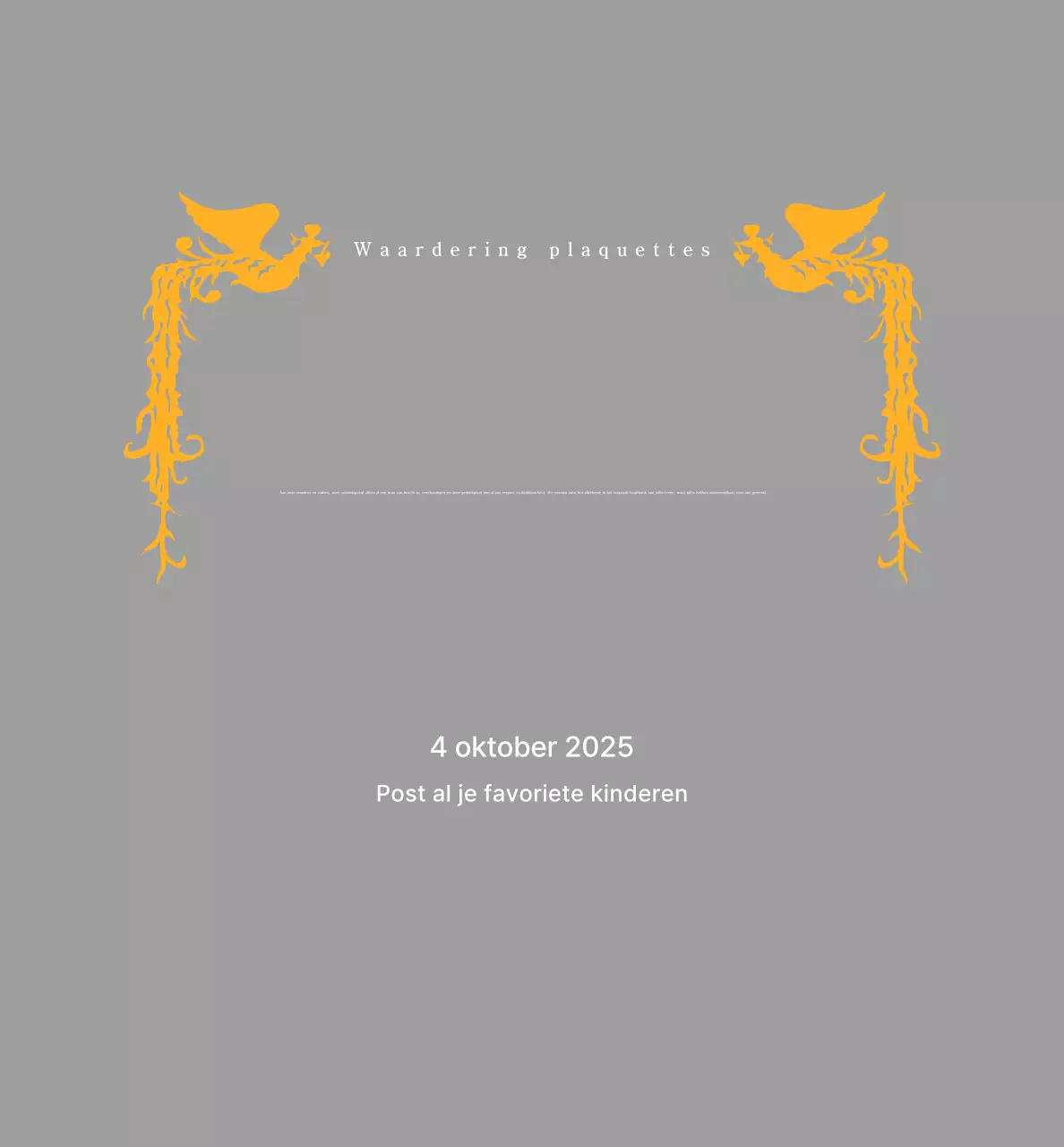 Klassieke golftoernooitrofee met kleurrijke feniksdecoratie