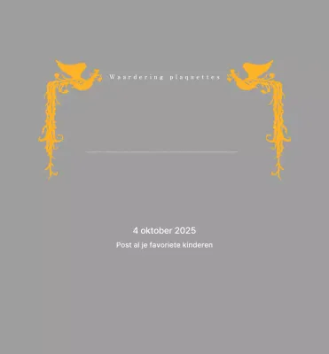 Klassieke golftoernooitrofee met kleurrijke feniksdecoratie