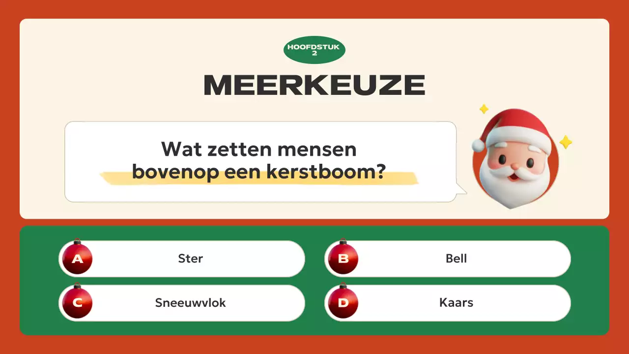 rode feestelijke vakantiepresentatie