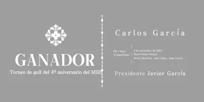 Placa clásica por encargo con motivo