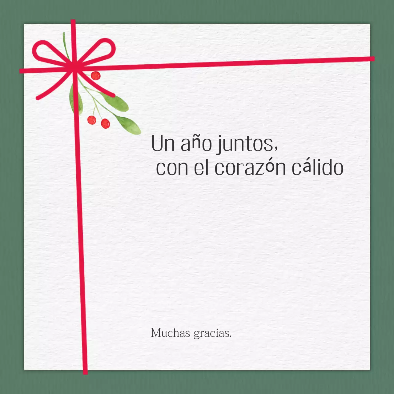 Tarjeta de felicitación roja