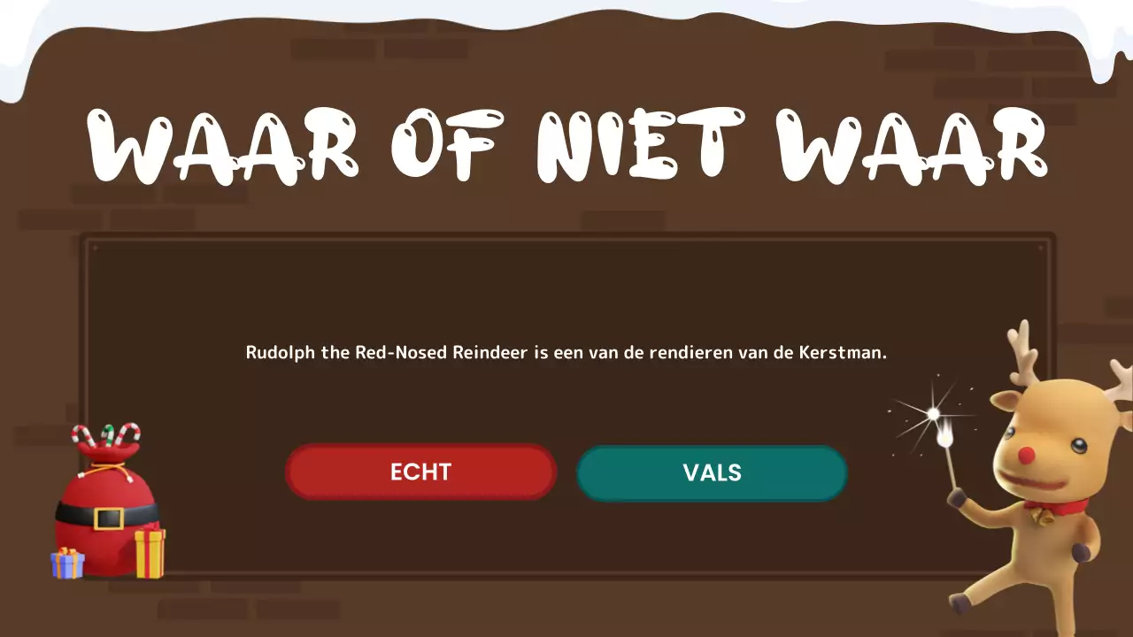 rode feestelijke vakantie quiz gids