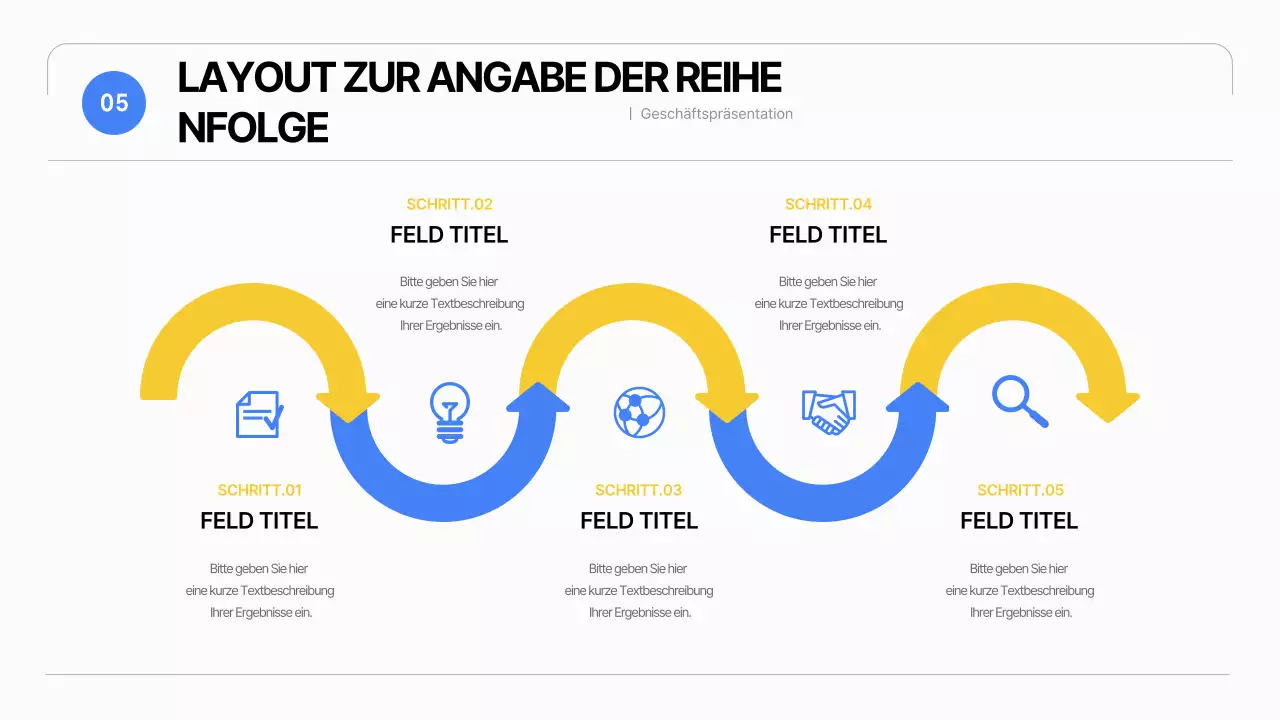 Ein einfacher Geschäftsplan in Weiß