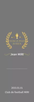 Plaque de football classique