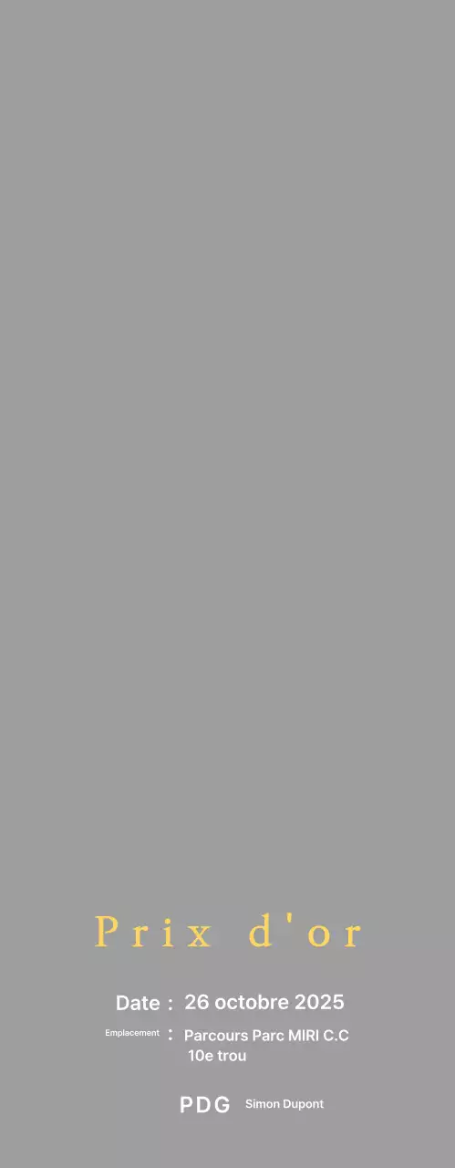 Plaque de tournoi de golf avec aigle