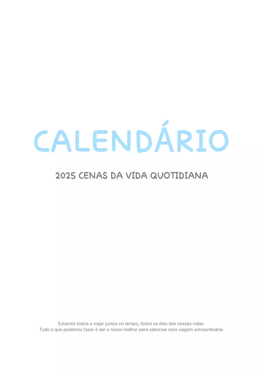 Calendários com ilustrações fofas