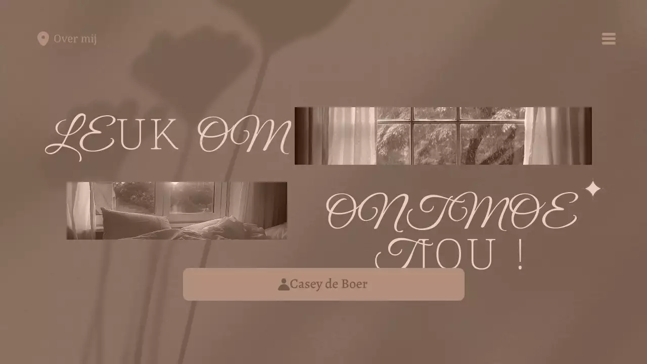 beige modern profiel layout