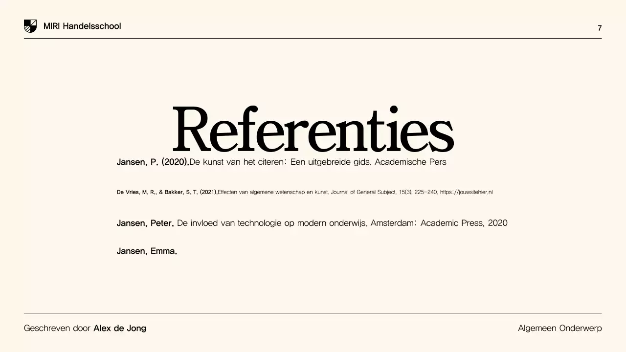 Beige moderne scriptiepresentatie