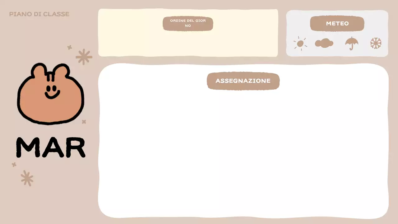 planner di classe rosa