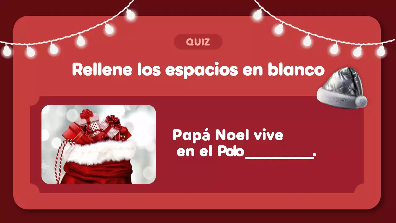 diseño del cuestionario de navidad