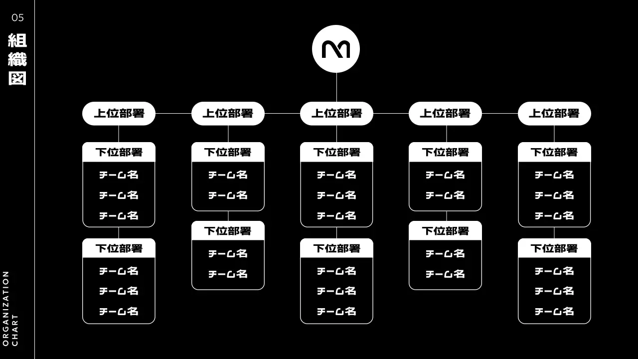黒 モダン 会社紹介 プレゼンテーション