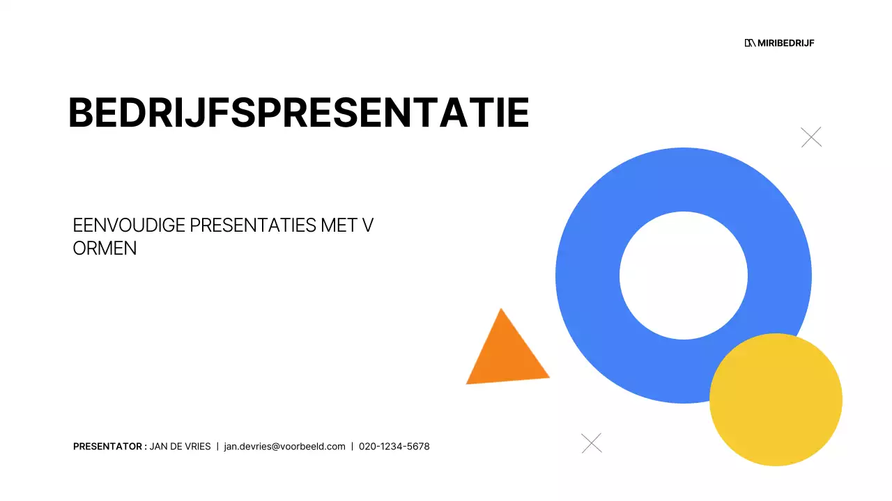 Een eenvoudig ondernemingsplan in het wit