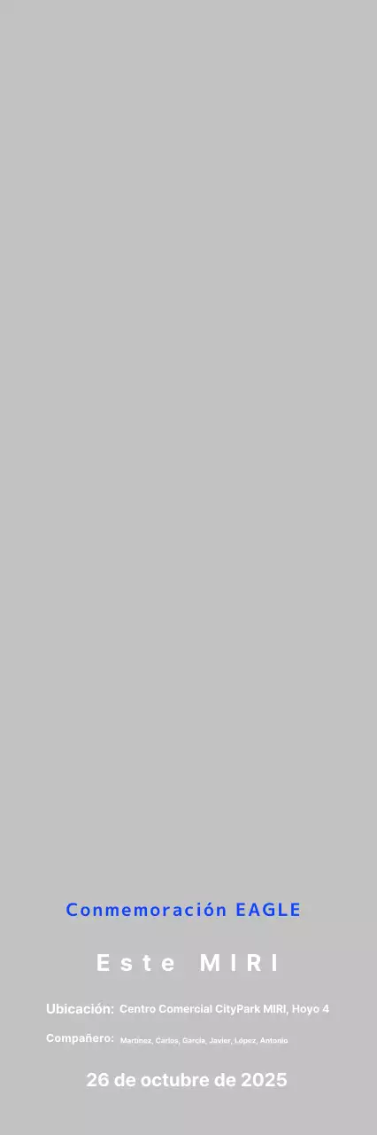 Golf Básico Azul Conmemorativo