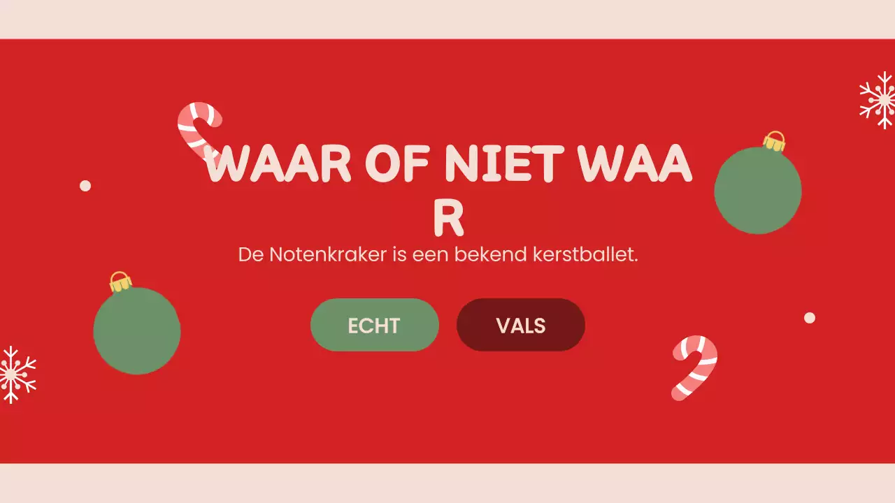 Rode Retro Kerstpresentatie