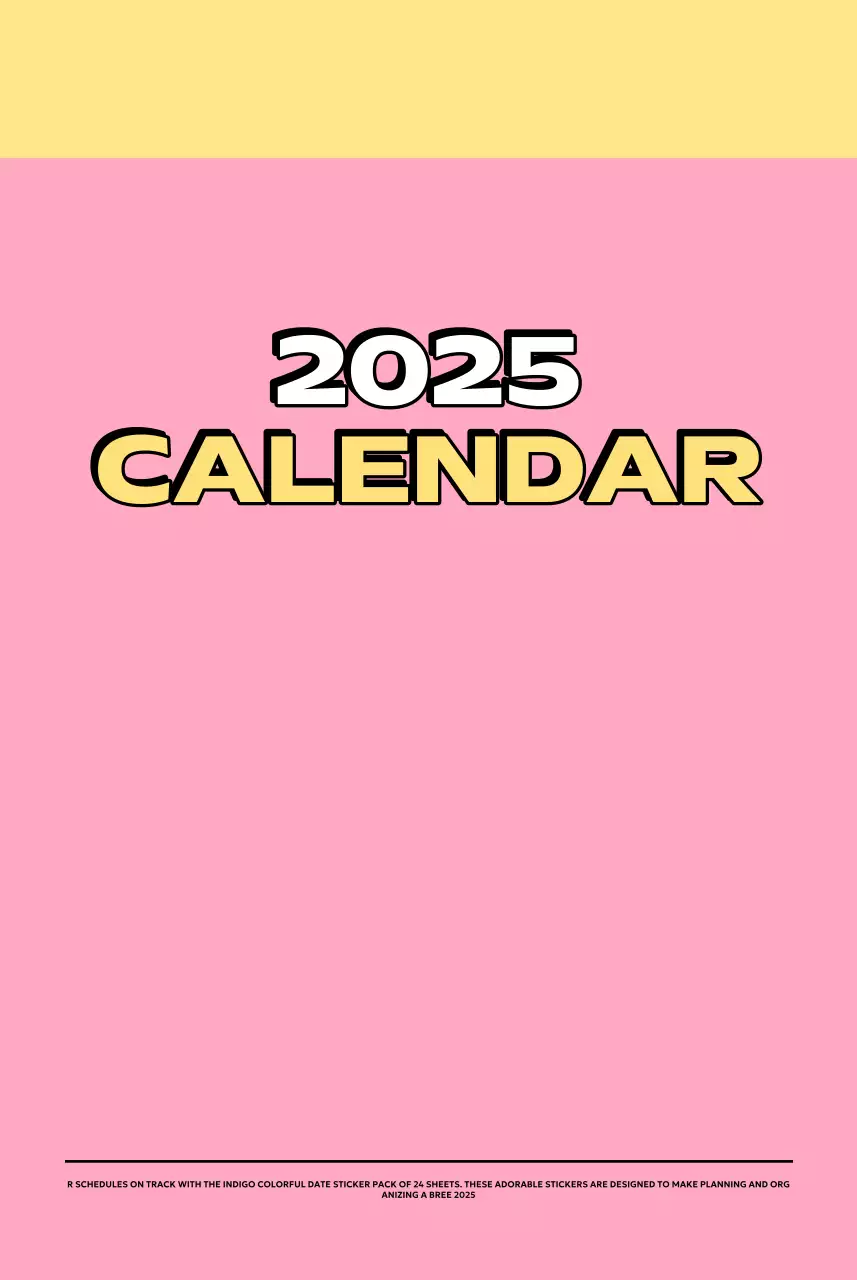 様々なレトロなイラストが描かれたカラフルなカレンダーカレンダー