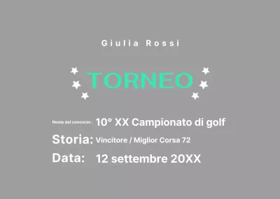 Targa Green Simple Golf