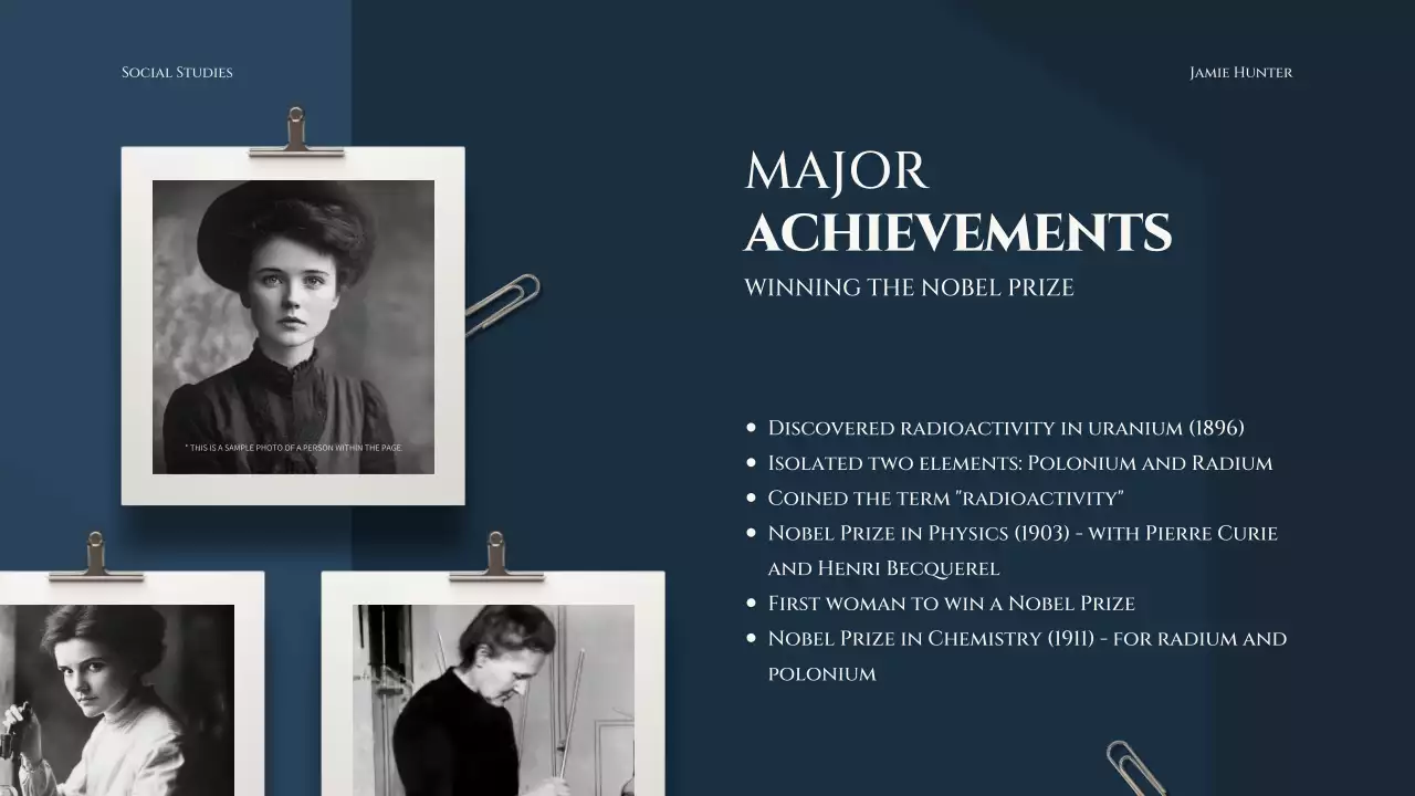 Blue Modern Scientist Lecture Presentation