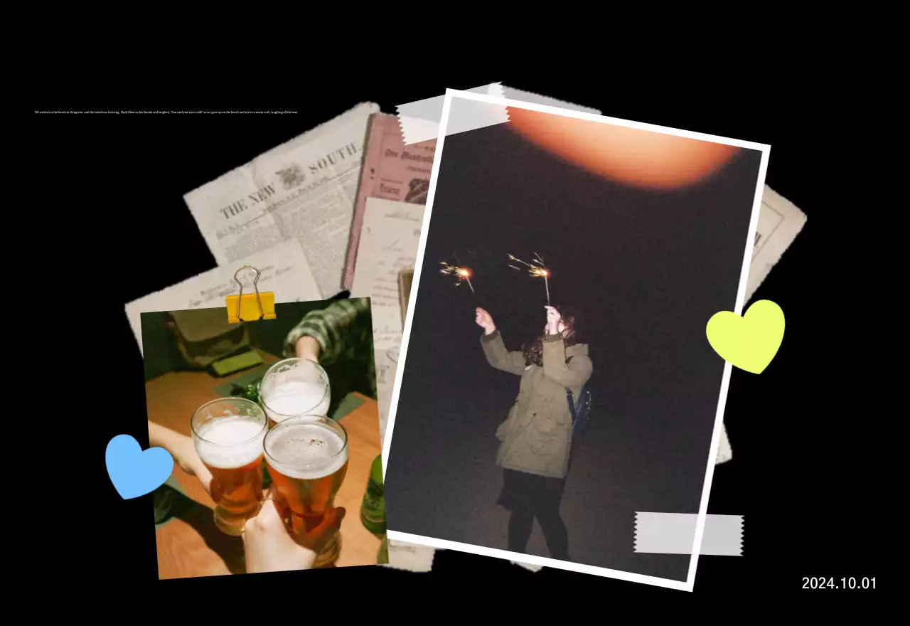 Kalender foto kenangan vintage dengan bingkai foto