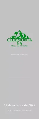 Placa Simple Montañismo Verde