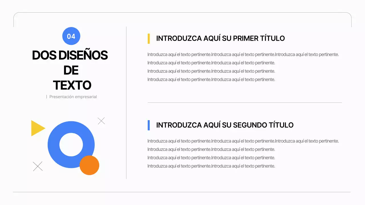 Un sencillo plan de empresa en blanco