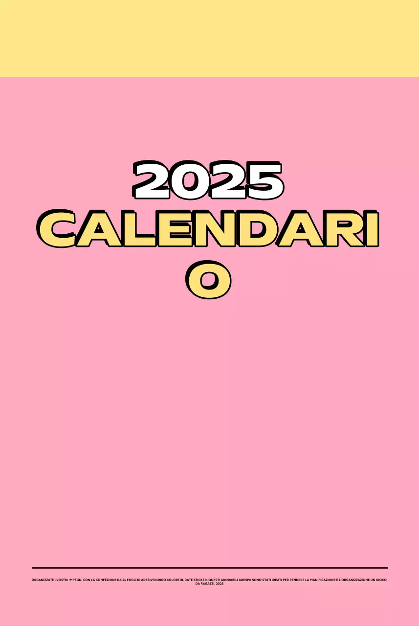 Calendari colorati con una varietà di illustrazioni retrò