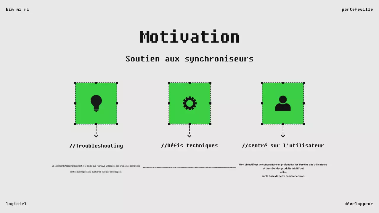 Portefeuille de logiciels modernes noirs