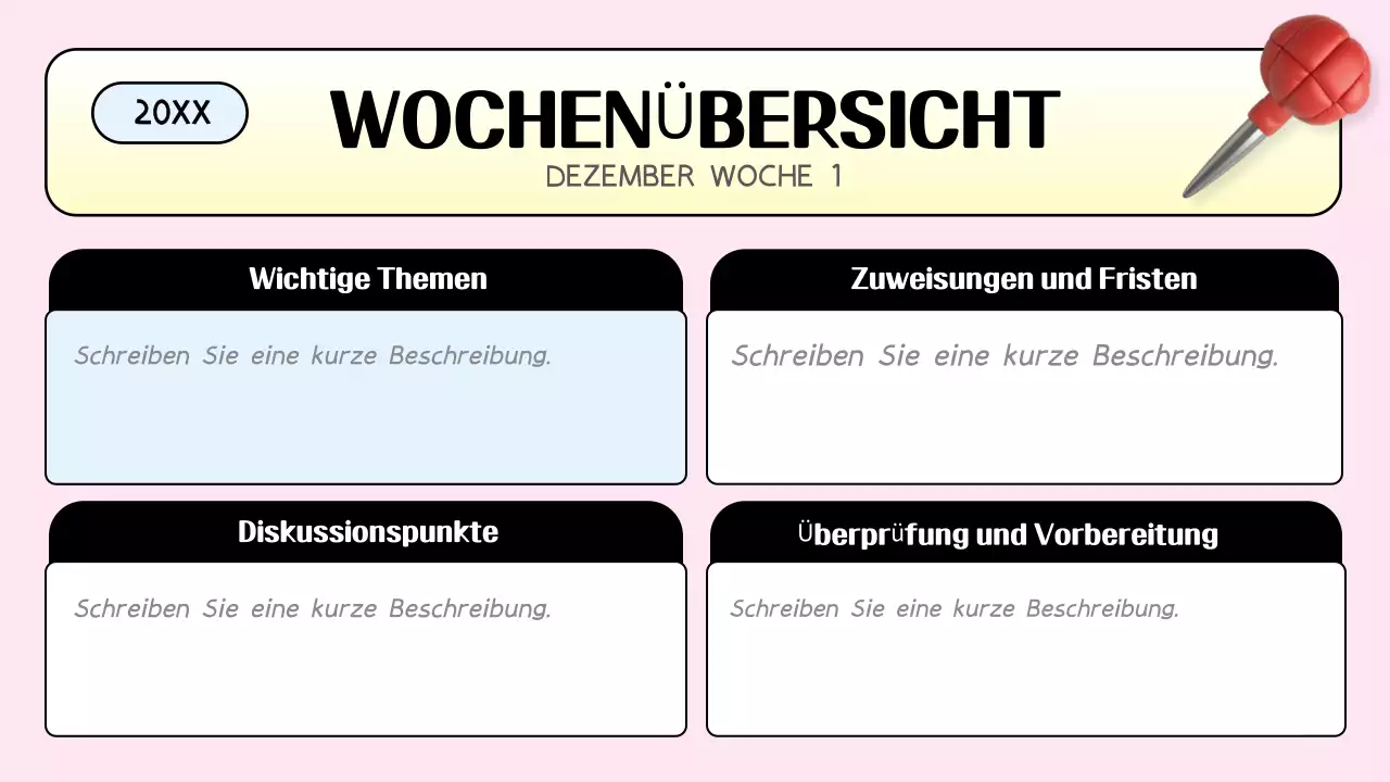 rosa trendy Klasse Agenda Planer