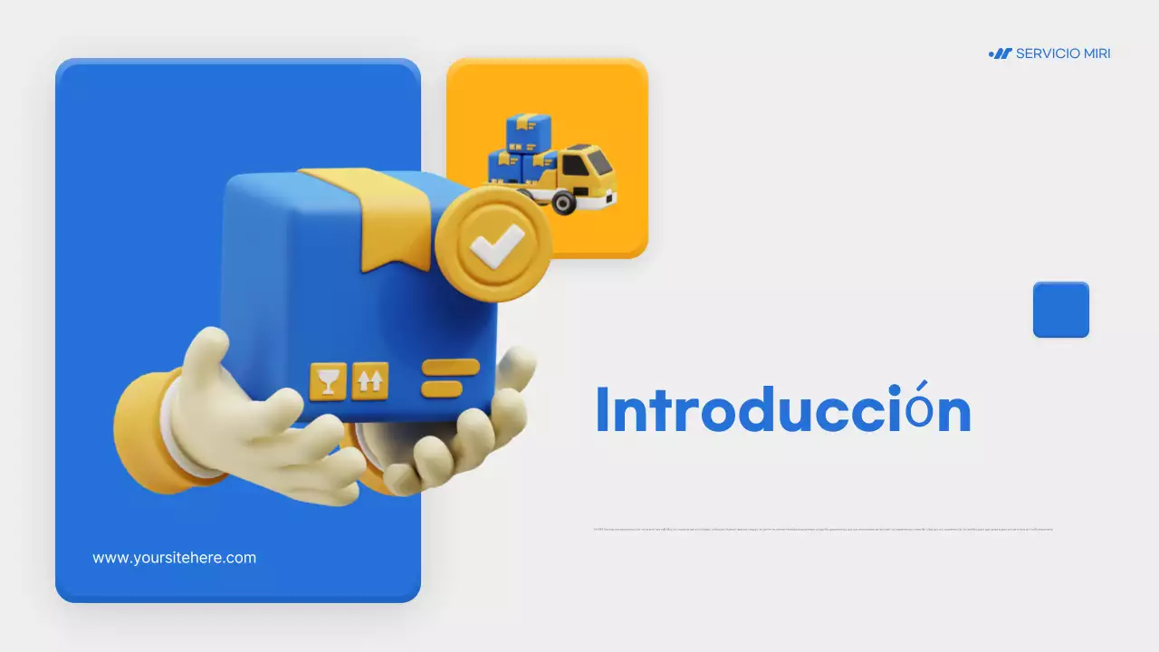 anuncio de entrega blue modern