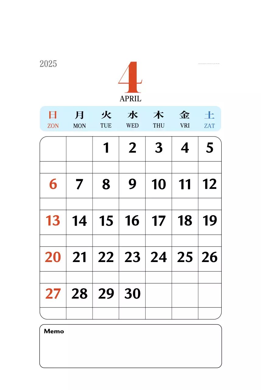 Retro concept memory kalender in rood