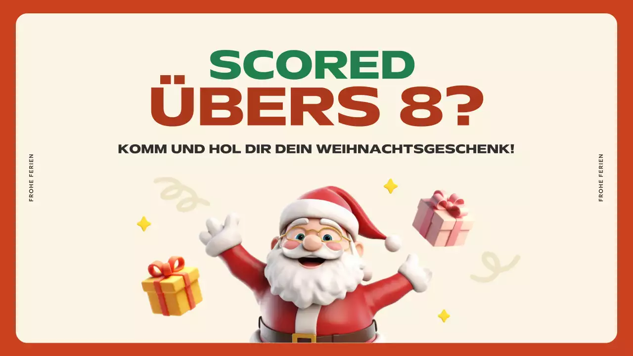 rote festliche Weihnachtspräsentation