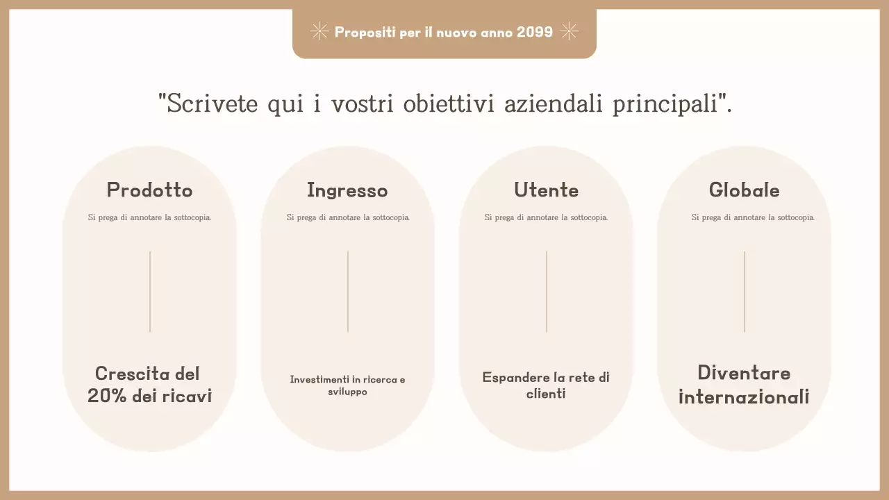 Invito semplice beige per la festa di fine anno