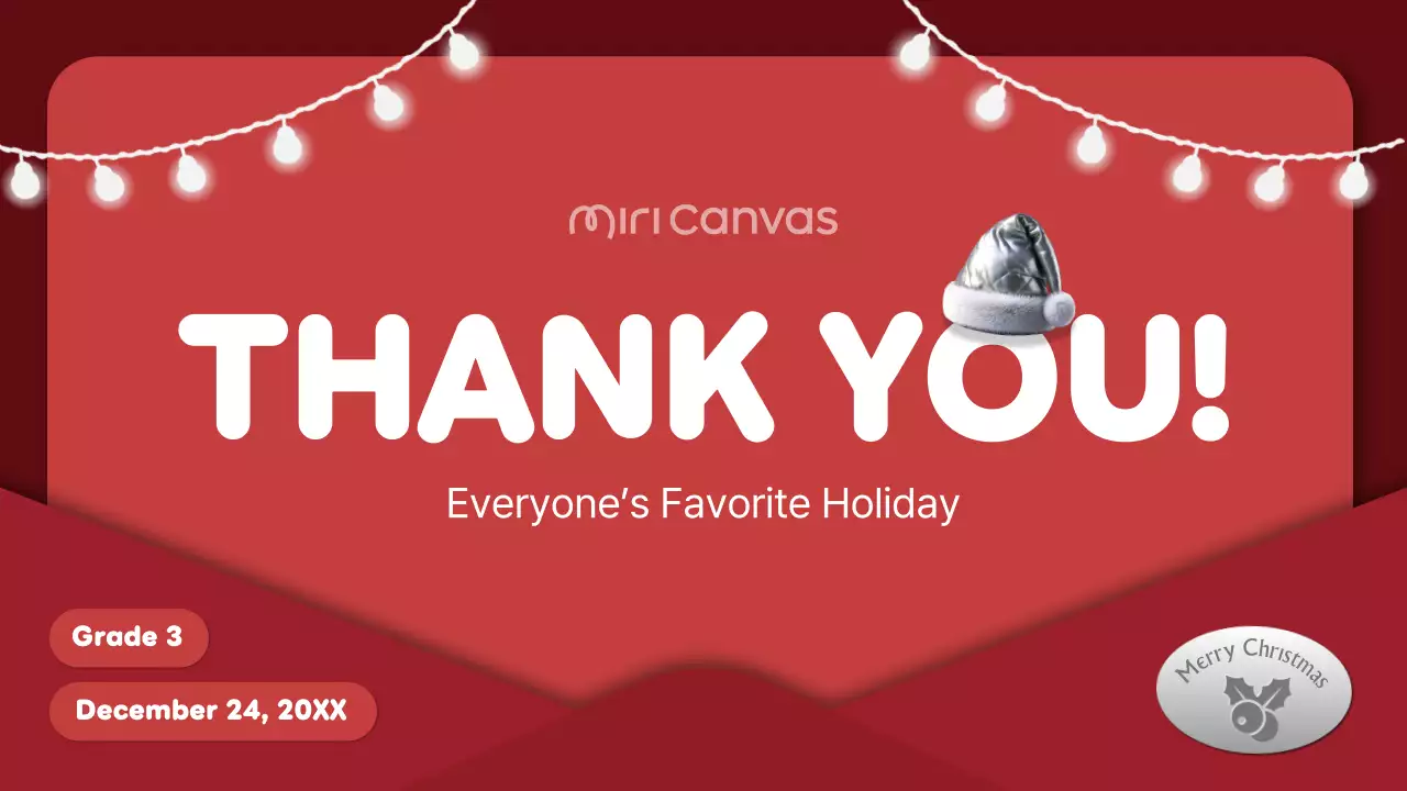 Red Festive Christmas Presentation