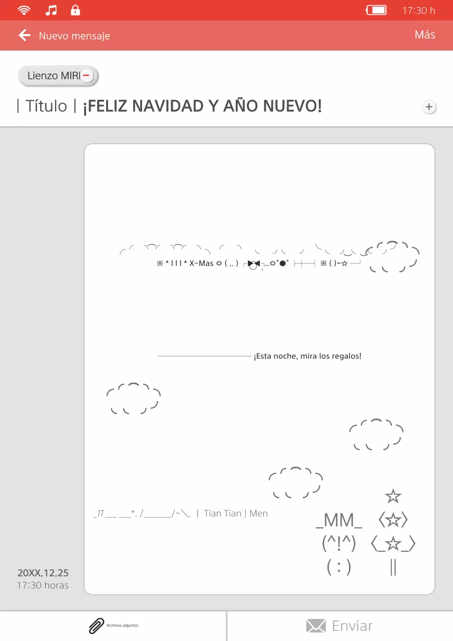 Guía navideña por defecto gris