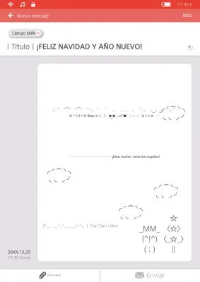 Guía navideña por defecto gris