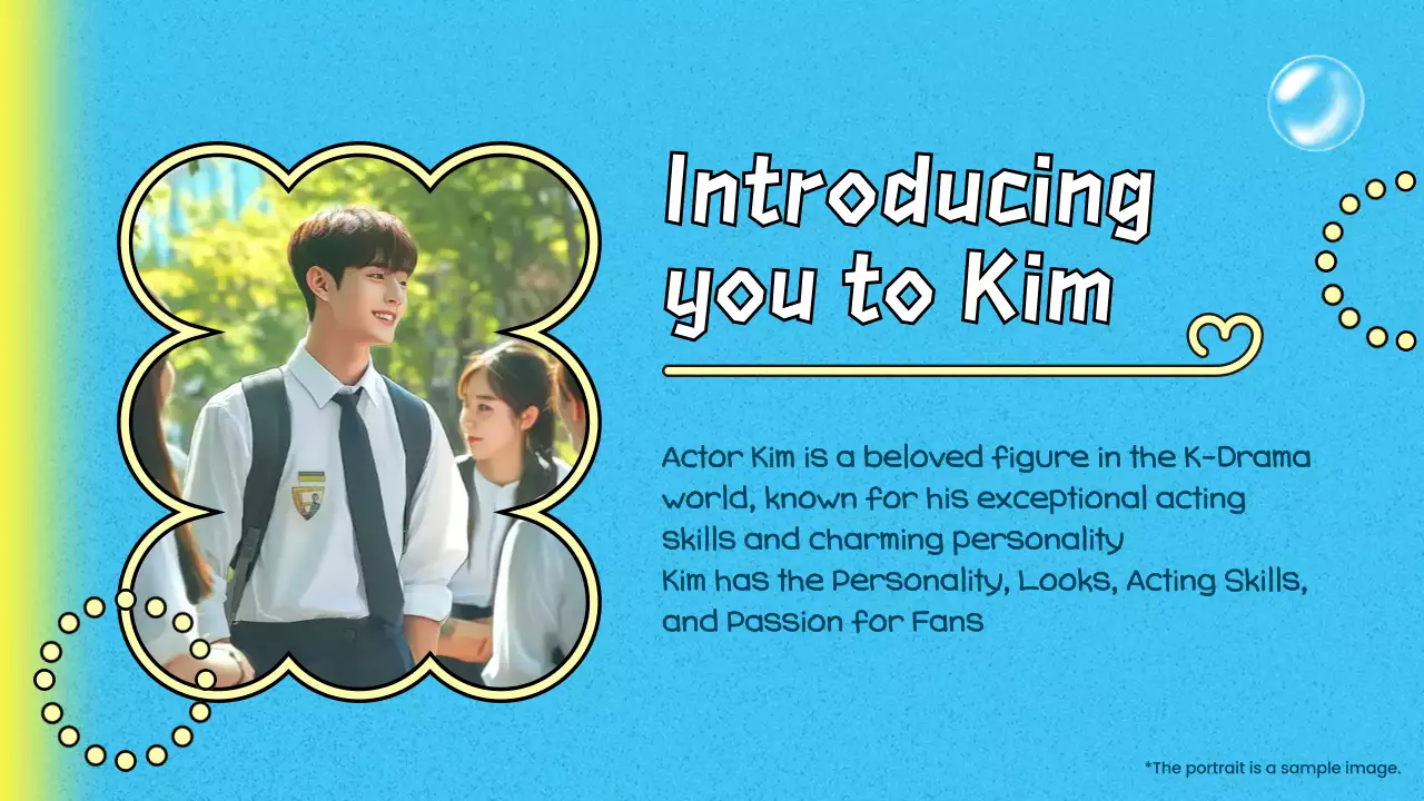 Blue Trendy K-Drama Pitch Presentation