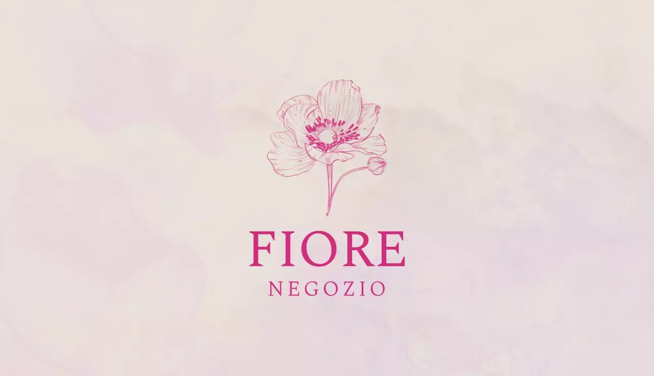 biglietto da visita elegante rosa